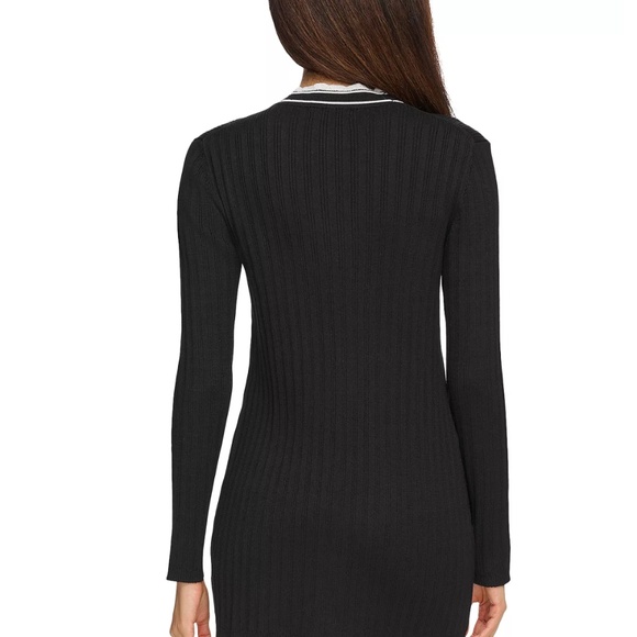 Karl Lagerfeld Paris Scalloped Trim Cardigan - Picture 4 of 11